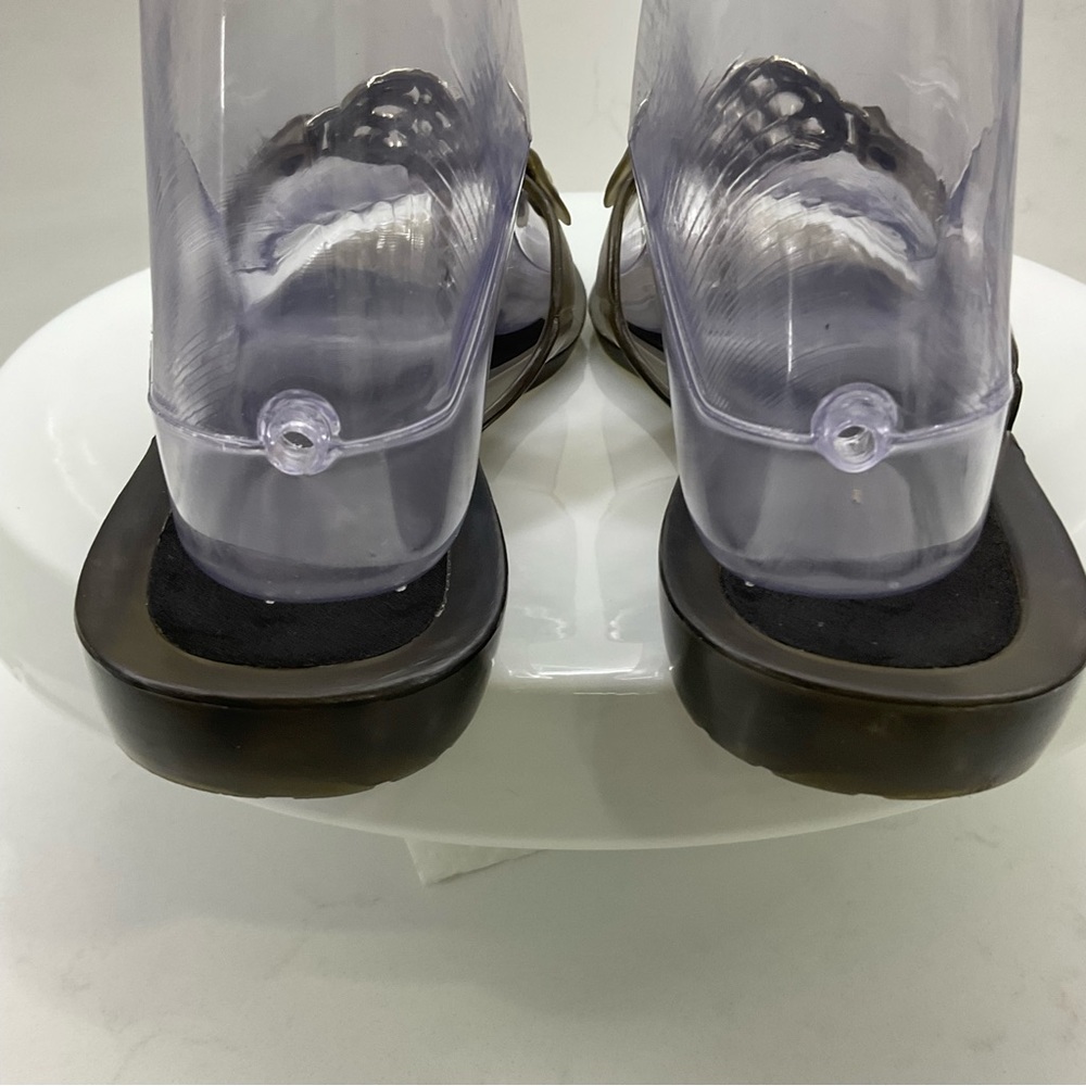 Coach Clear gray Jelly Flip Flops Size 5 - 8 - Picture 5 of 12